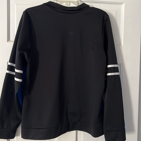 BLACK/BLUE /WHITE LIGHT WEIGHT JACKET SIZE 14/16 - Picture 4 of 5